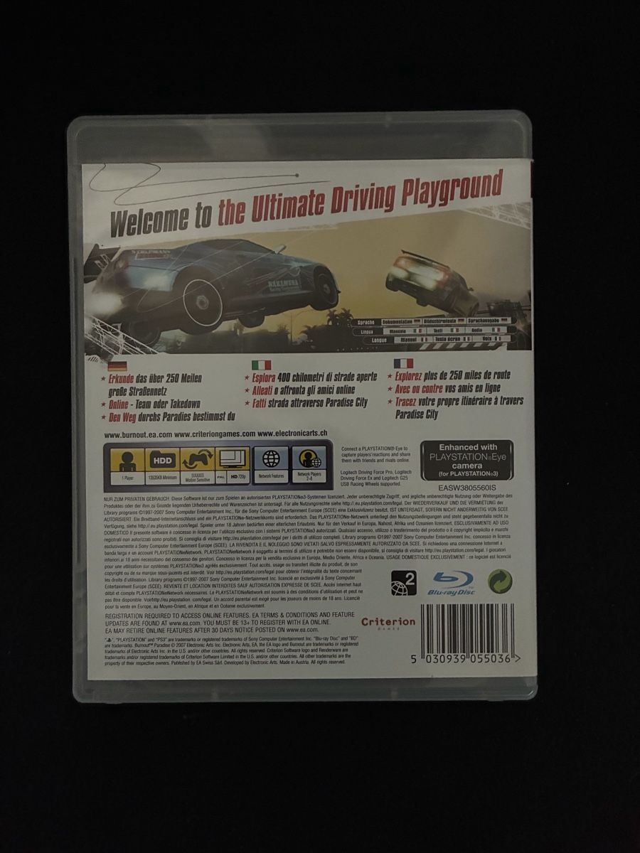 Sony Jeux: Gioco PS3 Burnout Paradise usato 3+ – Neuf (Voir description) à Taverne par nad02026 1