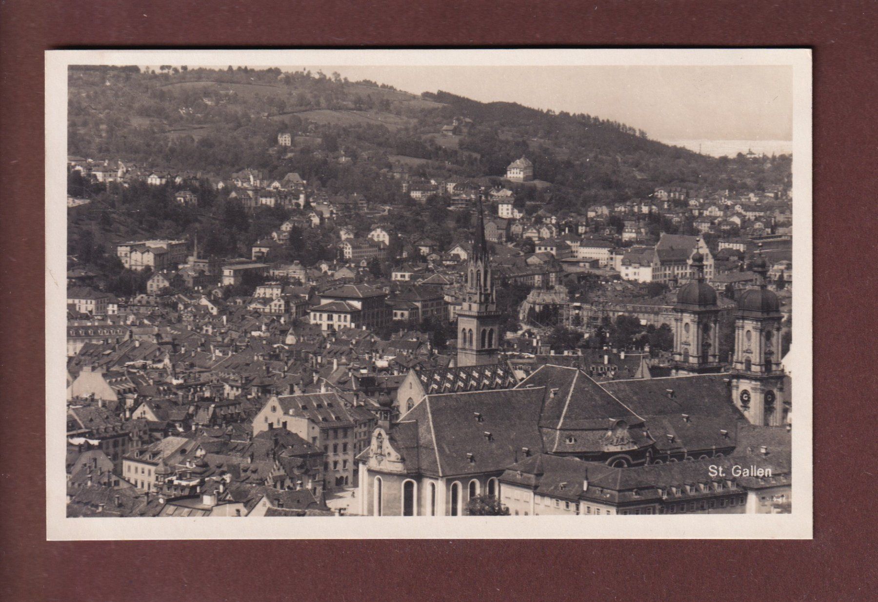 Ansichtskarten: ST. GALLEN - Teilansicht – Gebraucht aus Pully von nicecards