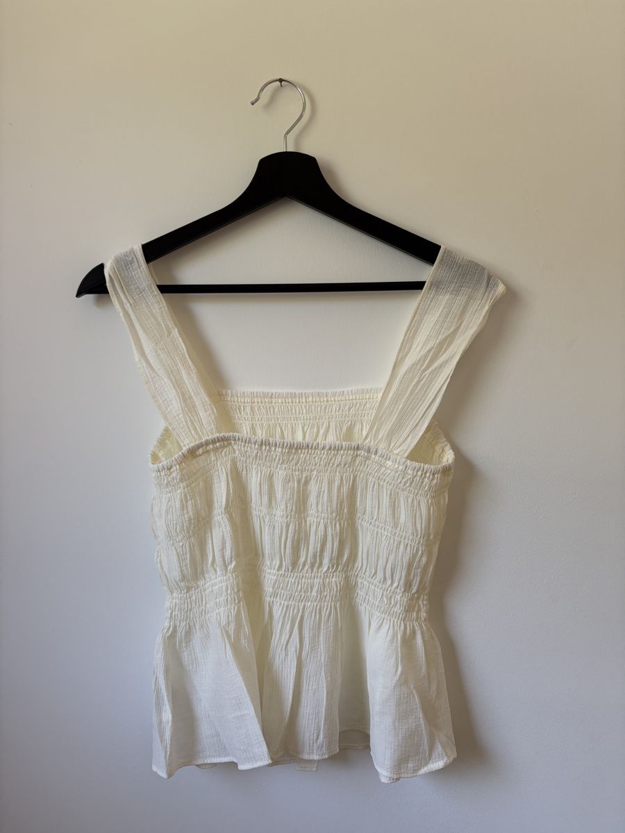 H&M Camicette: Top/Bluse weiss Grösse S  – Nuovo (secondo la descrizione) da Malans GR venduto da sim_6pjl 1
