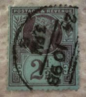 Briefmarke Timbre 2 1/2 pence GB Victoria Jubilé 1887-1900