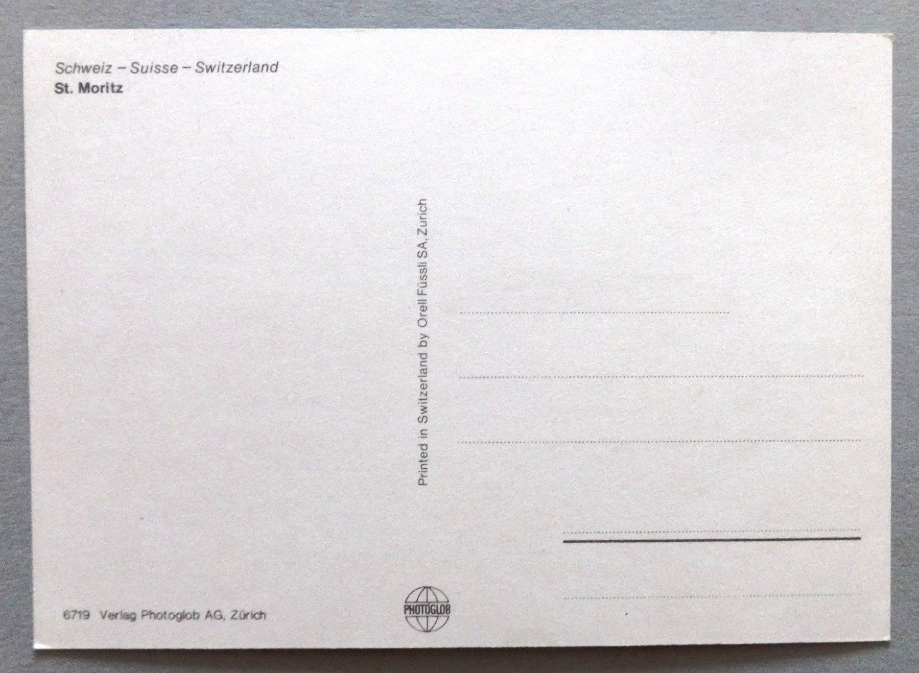 Cartes postales: St. Moritz – D'occasion à Fétigny par Billy2miny 1