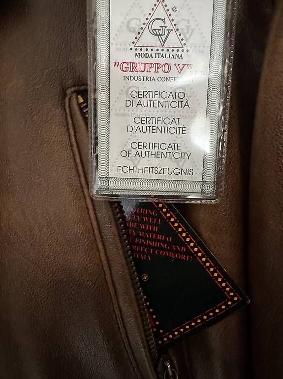 Jacken: Original Gruppo V Moda Italiana Lederjacke – Gebraucht aus Dübendorf von R007 2