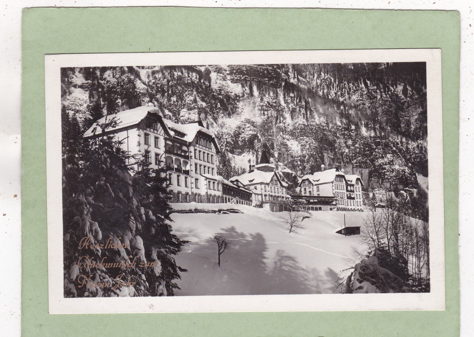 Cartoline postali: Sanatorium Wallenstadtberg Neujahr 1936 – Usato da Herisau venduto da Lisegrat2008