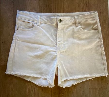 MAISON 123 Steffie Short jean blanc 40 porté 1x