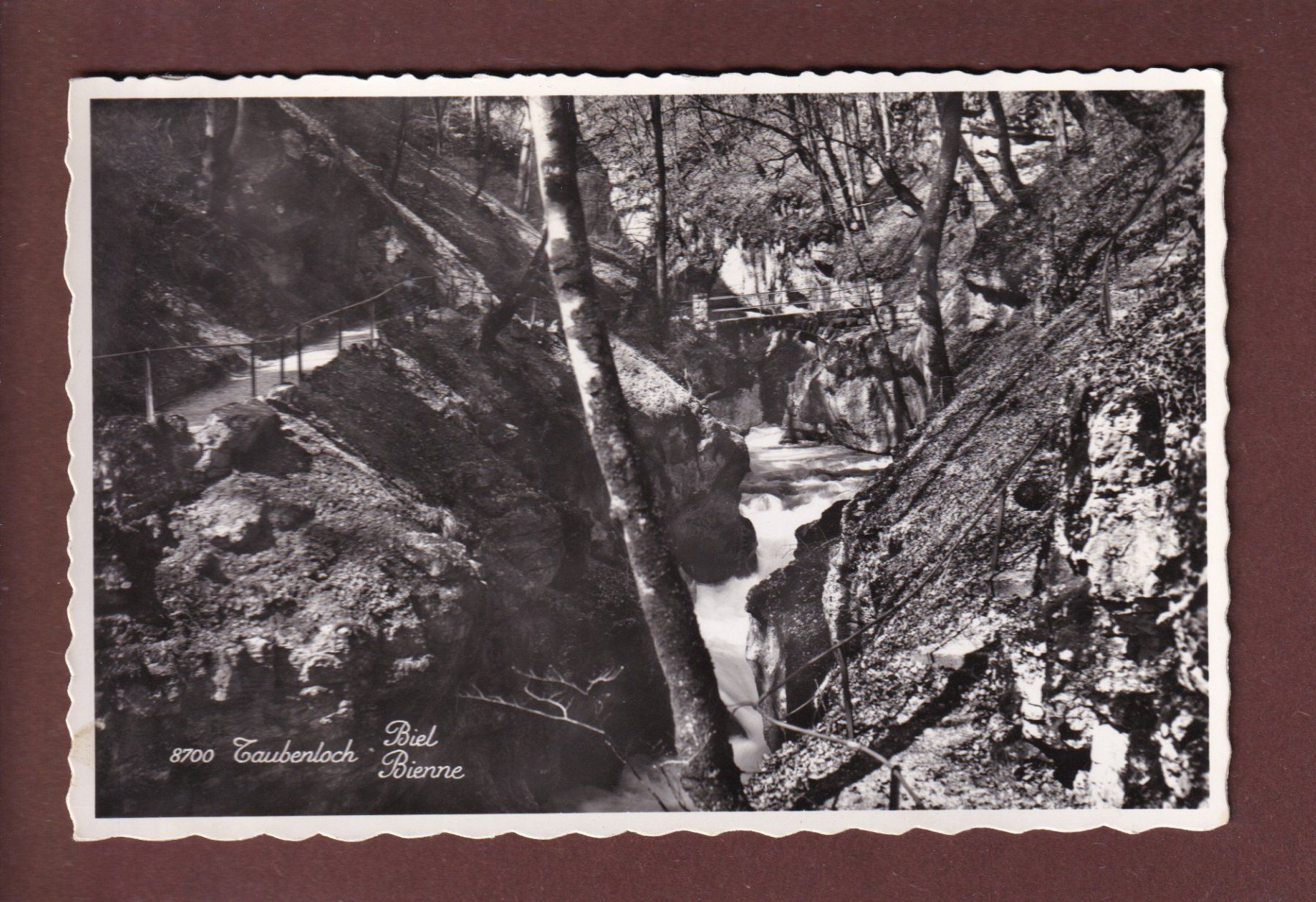 Cartoline postali: BIEL - TAUBENLOCH – Usato da Pully venduto da nicecards