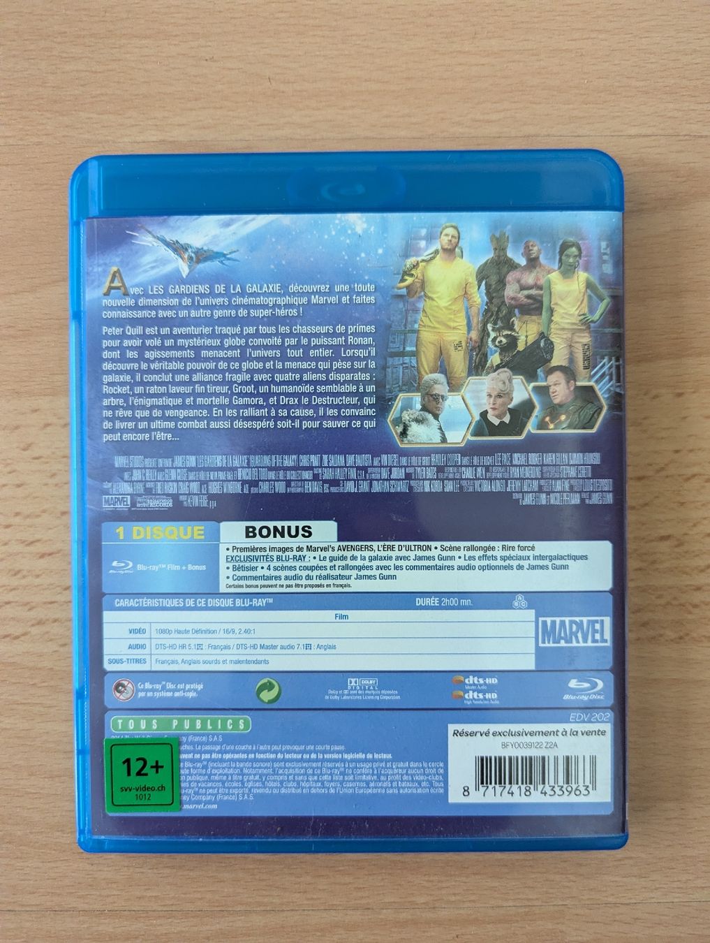 Tutti i DVDs: BLU-RAY MARVEL - LES GARDIENS DE LA GALAXIE – Usato da Biel/Bienne venduto da Soupape50 2