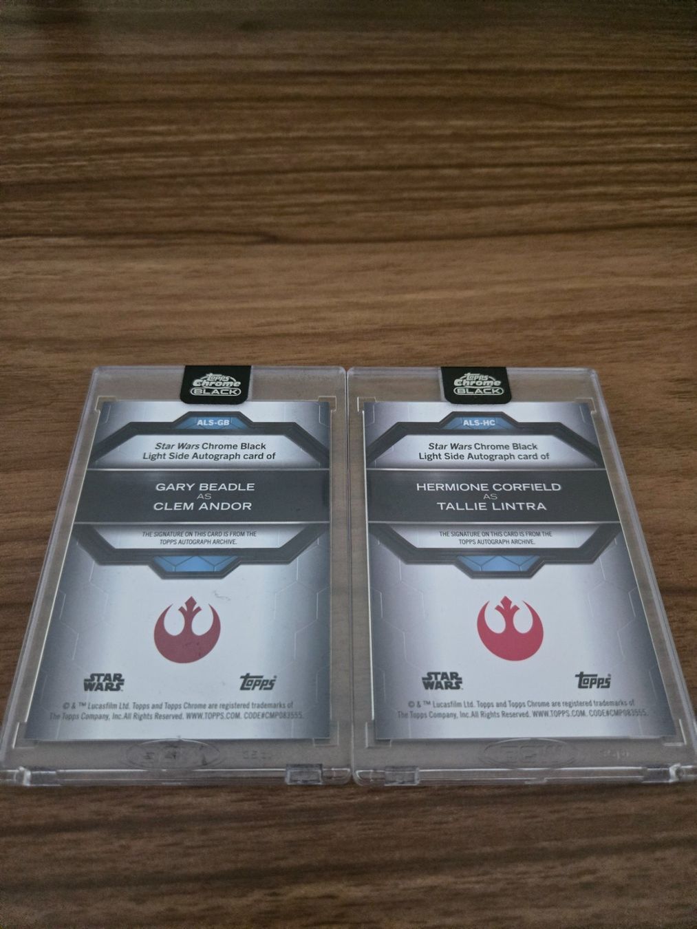 Topps Carte collezionabili: Card Star Wars Topps Chrome Black autografate – Usato da Pregassona venduto da med_fk22 1