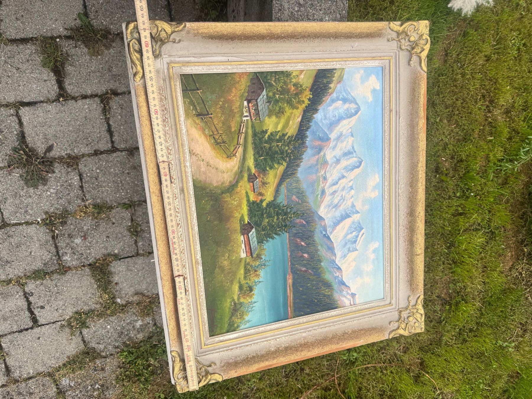 Gemälde: Wunderschönes Ölgemälde - Berglandschaft mit See! – Gebraucht aus Seuzach von kaufes8 5