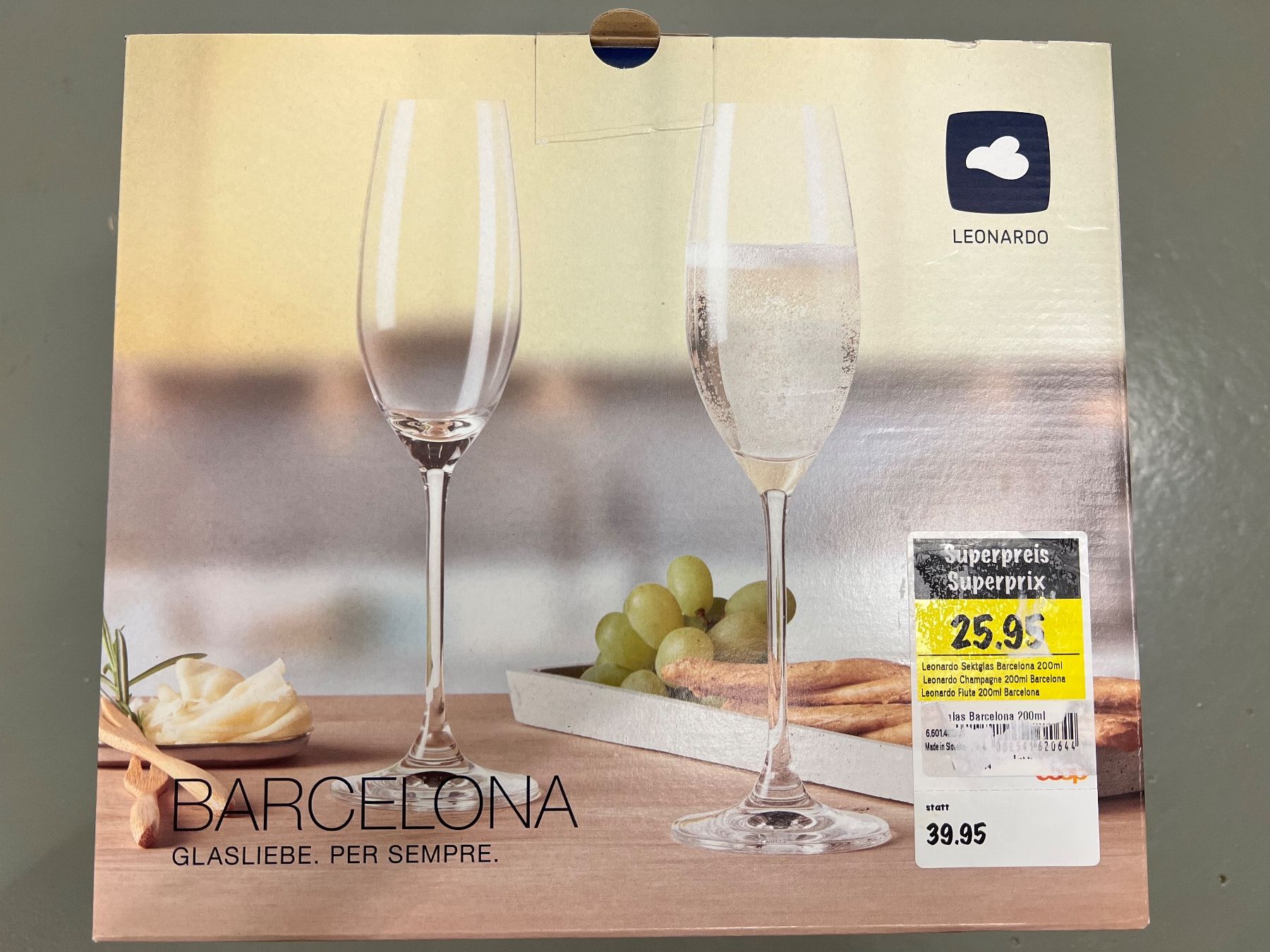 Gläser: Leonardo Sektglas Barcelona 6er Set – Gebraucht aus Uitikon Waldegg von _s_u_n_ 2
