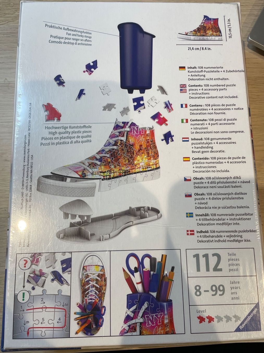 Ravensburger Puzzle: 3-D Puzzle Sneaker – Nuovo e nell'imballaggio originale da Oberuzwil venduto da Coolan 1