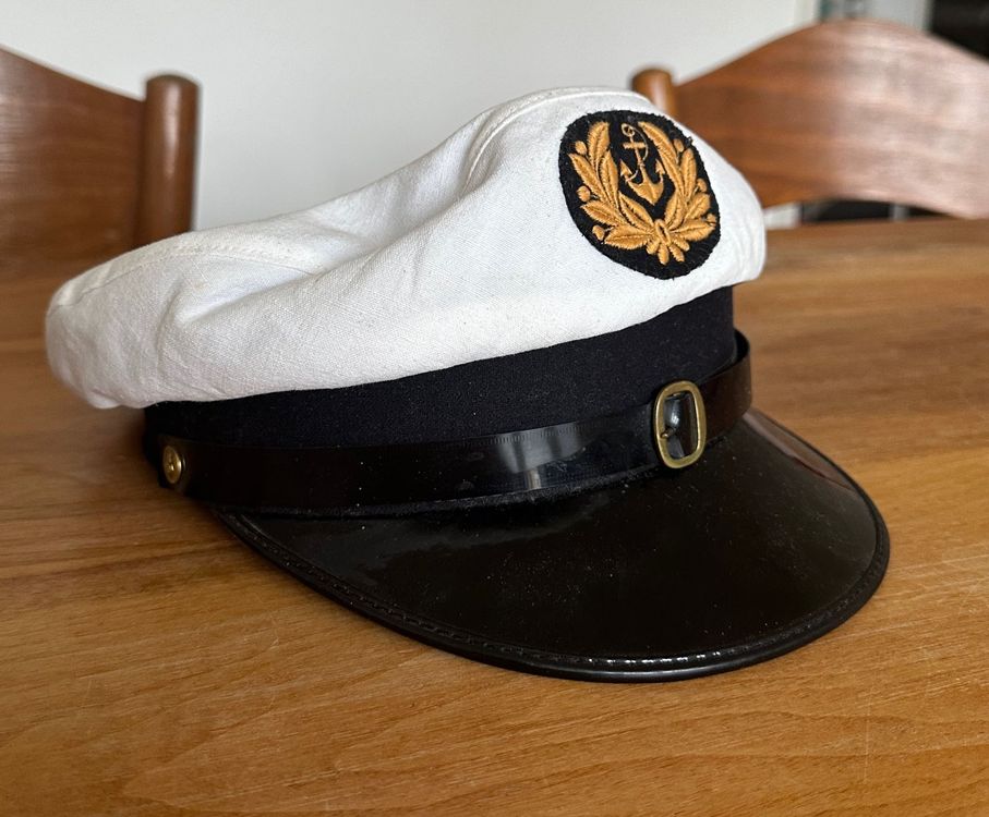 Nauticalia Kapitänsmütze - Traditionelle Marine Mütze Mit Goldlitze