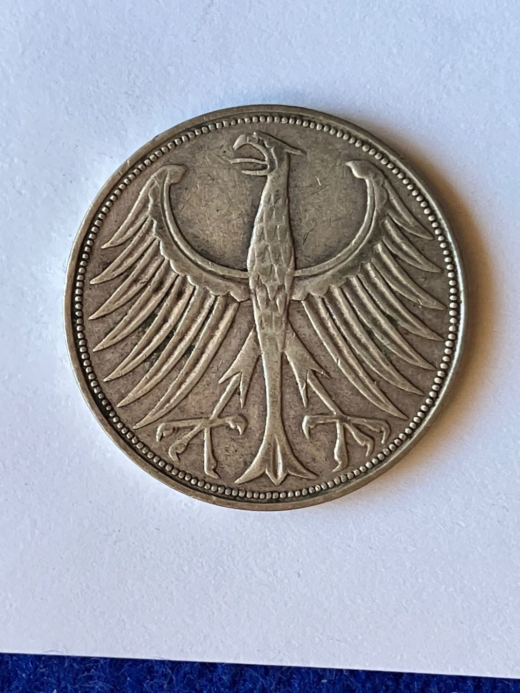 Tutti le monete: 1   x  5  Mark 1951  Silber – Usato da untervaz venduto da Wingert 1
