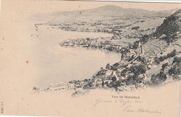 Ansichtskarte Montreux gelaufen 1900 mit Briefmarke