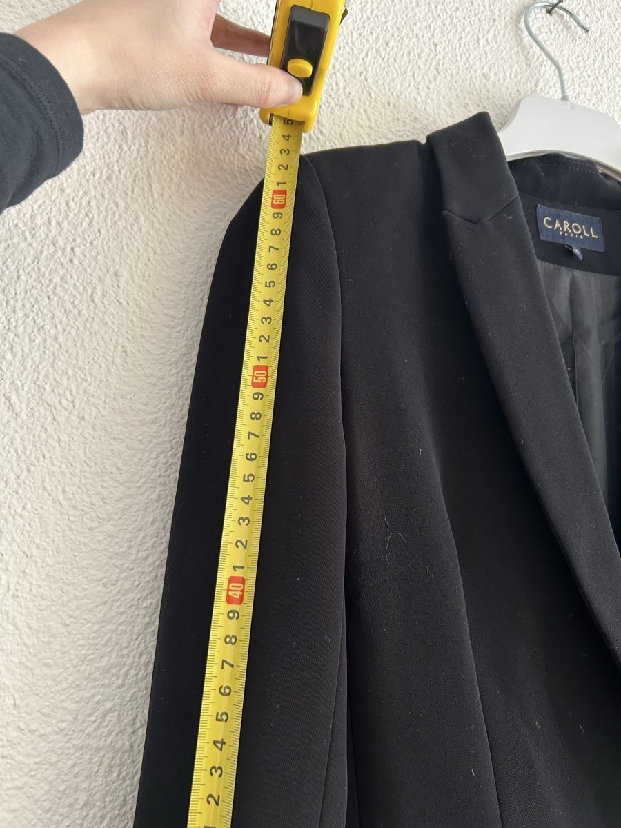 Caroll Giacche: Veste tailleur CAROLL noire - Taille 36 – Usato da Morges venduto da cat_6cm9 4