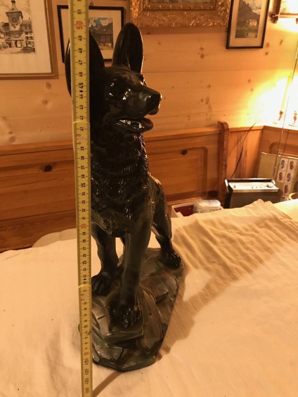 Figuren: Statue d'un chien noir – Gebraucht aus Ste-Croix von BuffetSC 2