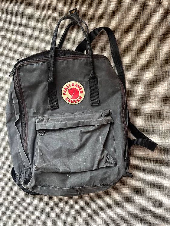 fjällräven kanken rucksack schwarz Fjallraven Backpack 16L lightweight Vinylon F fabric that is able to withstand dirt and wetness Kånken No. 2 Black Black