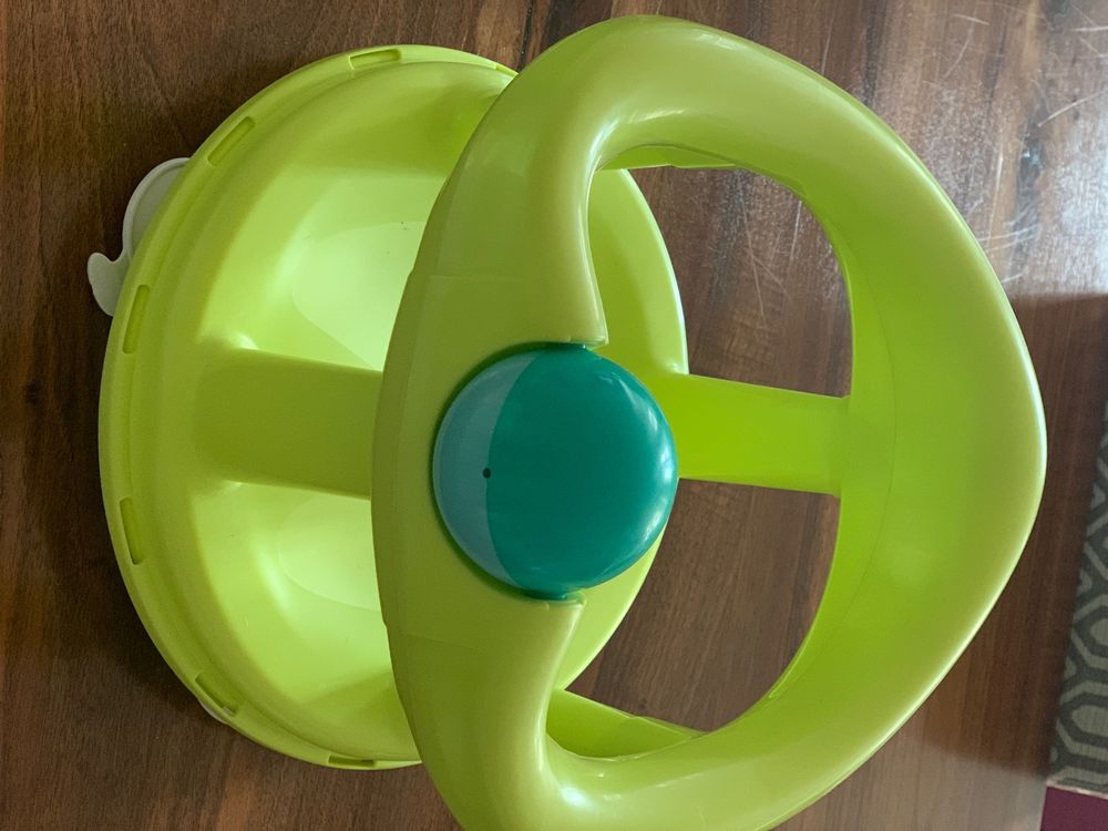 MZSX Baby Badesitz Mit Temperatursensor - Rutschfester Badesitz Für Babys 6-18 Monate