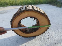 Nussbaum Holzscheibe Nr. 7 Dekoration
