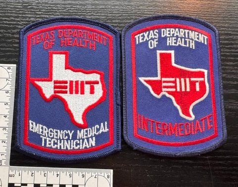 Placchette & Badge: 2 Stück Rettungsdienst EMT-Abzeichen Texas – Nuovo (secondo la descrizione) da Zürich venduto da Policepatch