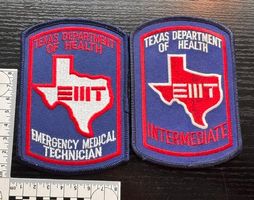 2 Stück Rettungsdienst EMT-Abzeichen Texas