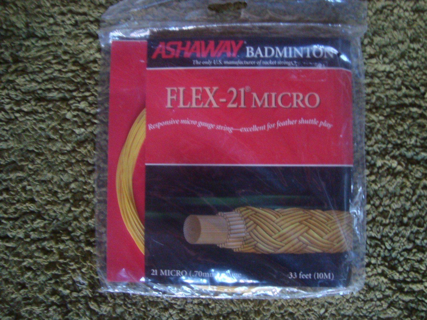 Racchette: vintage 1989year ASHAWAY Badminton string Flex-21 micro 10m – Nuovo (secondo la descrizione) da Wädenswil venduto da OliveDerSpezialist