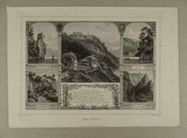 DAS RÜTLI URI, STAHLSTICH NACH ROHBOCK 1870