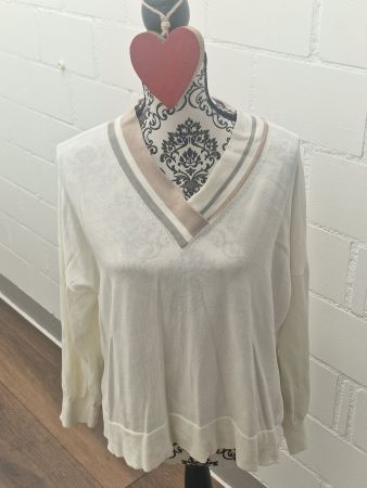 Baumwoll Pullover eleventy V-Ausschnitt M guter Zustand