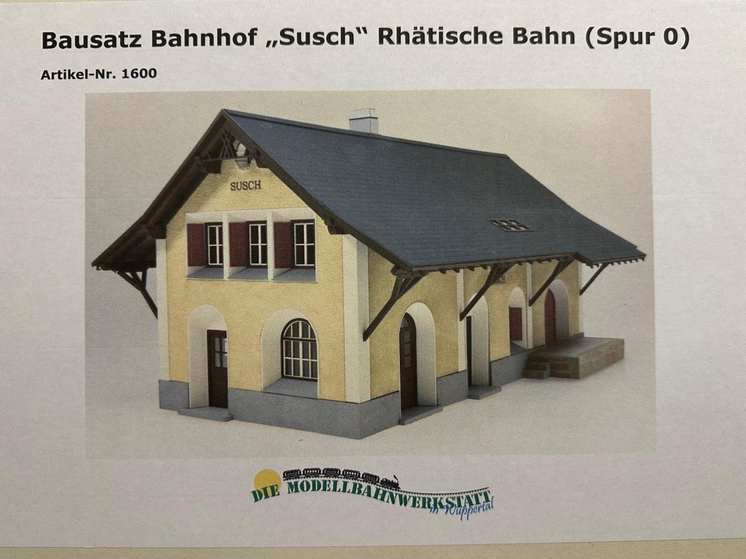 Bemo Modelleisenbahnen: Bahnhof Susch Spur 0m – Neu (gemäss Beschreibung) aus Dagmersellen von FBM-Bacheli