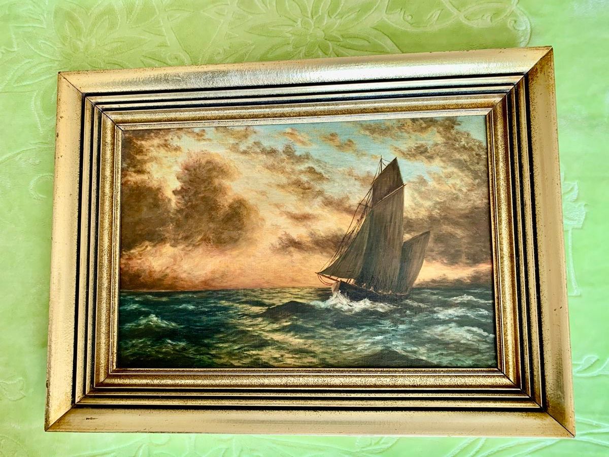 Dipinti: Antikes edles Ölgemälde Segelschiff – Usato da Wallisellen venduto da Died