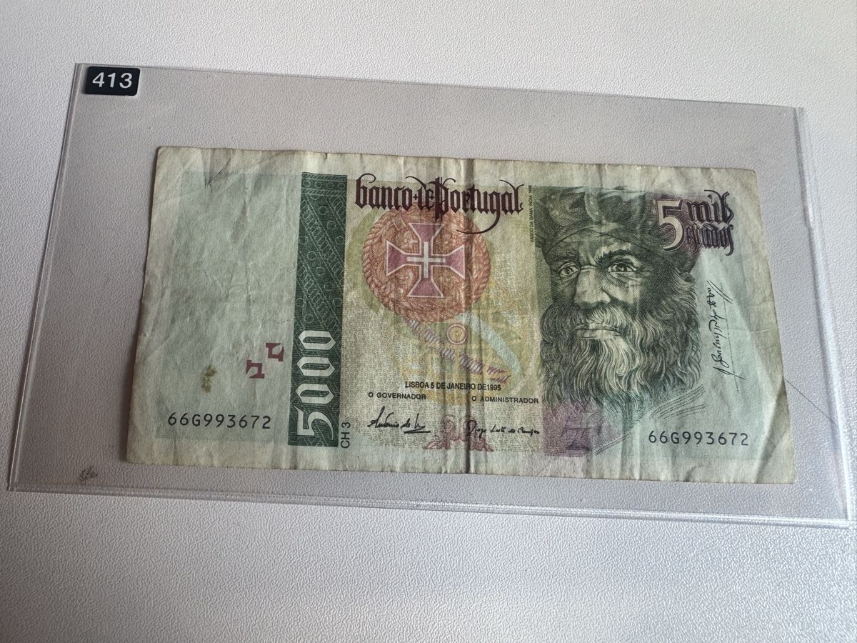 Banconote: 5 mil escudos , Portugal 1995 – Usato da Ilanz venduto da tai_q2yd