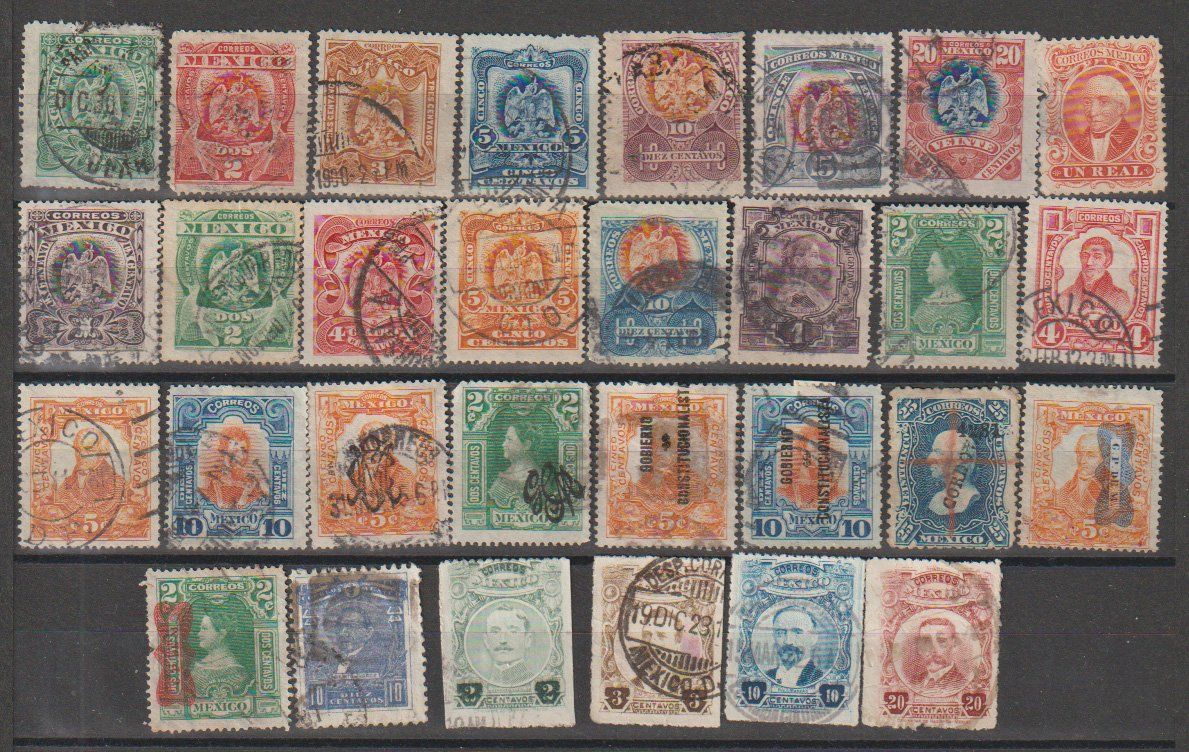 Tous les timbres: Mexique divers types et valeurs – D'occasion à Crans-Montana par kira56 1