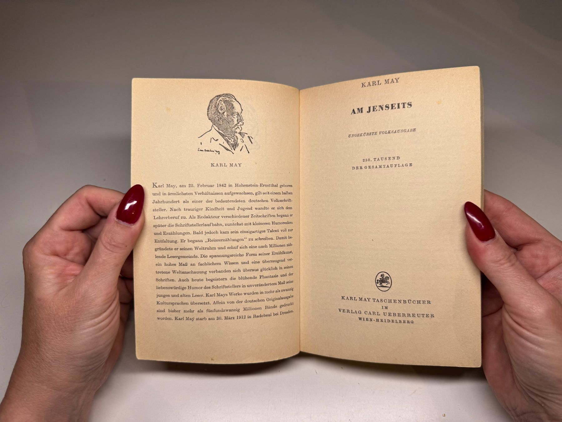 Libri: ROMAN: Karl May, Am Jenseits – Usato da Grosswangen venduto da Kleine.Knoepfe 3