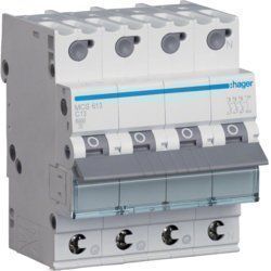 Hager Interruttori: Hager LS Leitungsschutzschalter 4Pol 16A MCS616 – Nuovo e nell'imballaggio originale da Villmergen venduto da Elektro-Mueller