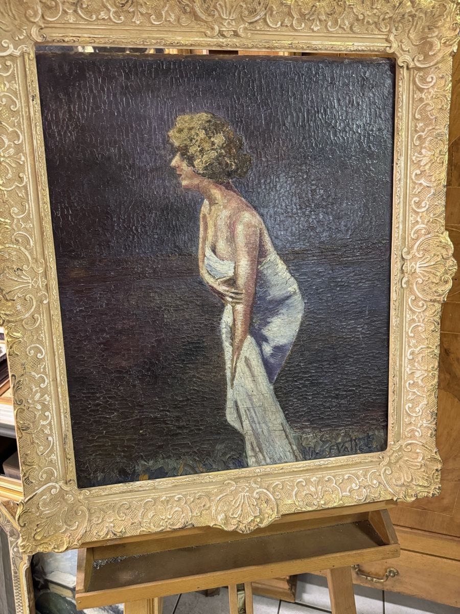 Dipinti: F. Vallet Öl auf Karton 50 x 60 cm – Usato da Frasnacht venduto da Kulturpalast 9