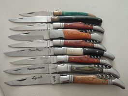 Laguiole Taschenmesser Konvolut 9 Stück guter Zustand