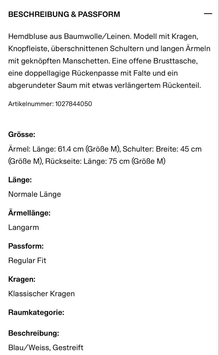 H&M Blusen: Bluse Leinen H&M Gr. XS neuwertig – Neu (gemäss Beschreibung) aus Wichtrach von Adriana222 7