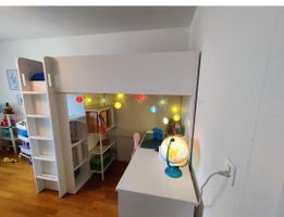 IKEA SMÅSTAD, Hochbett mit Schreibtisch