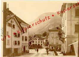 Faido Dorfstrasse Original Fotografie 1906 11,5 X16cm