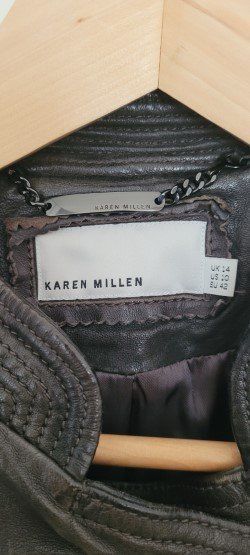 Karen Millen Giacche: Karen Millen wunderschöne Lederjacke – Nuovo (secondo la descrizione) da Zufikon venduto da andrea0510 1