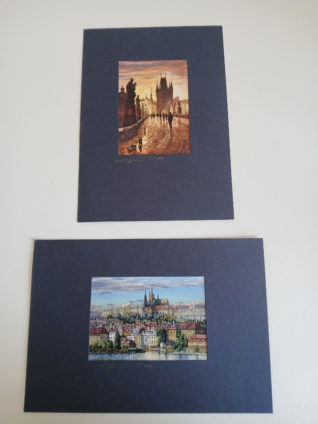 Dipinti: 2 Beautiful Prague Watercolour Paintings, Signed – Nuovo (secondo la descrizione) da Dübendorf venduto da LoRi-2026