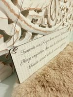 🌸 Wunderschöne Holztafel mit inspirierendem Zitat 🌸