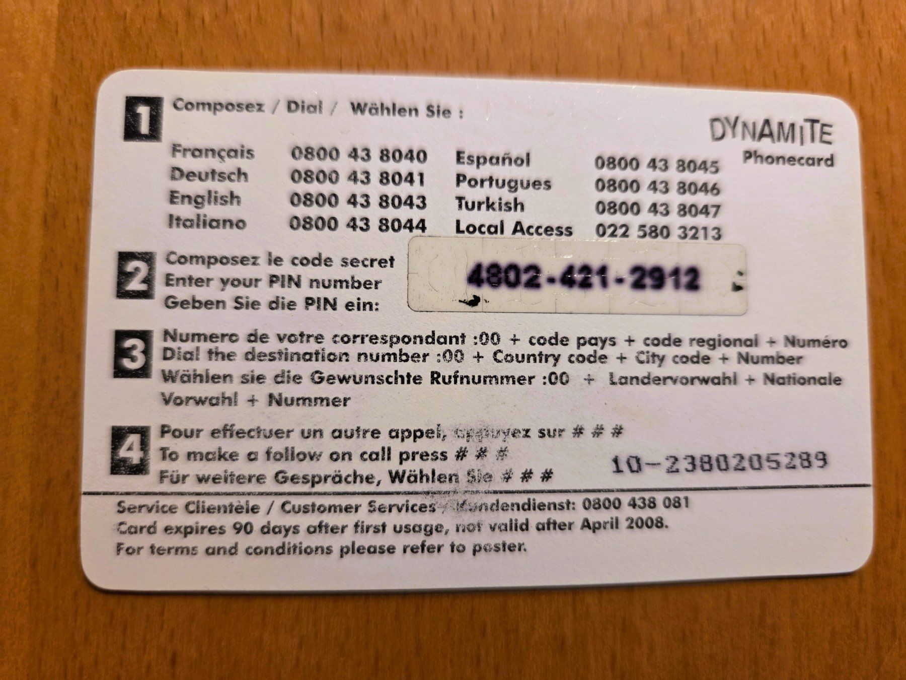 Schede telefoniche: PREPAID - SCHWEIZ – Usato da Brüttisellen venduto da Nighttrain 1