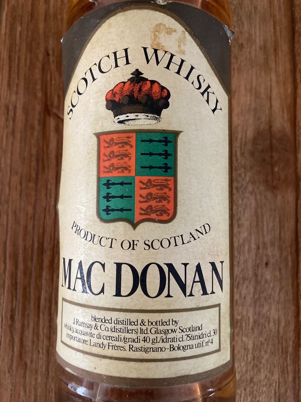 Bevande alcoliche: Whisky von ca 1985 Mac Donan – Nuovo (secondo la descrizione) da Roggwil BE venduto da Maui2000 1