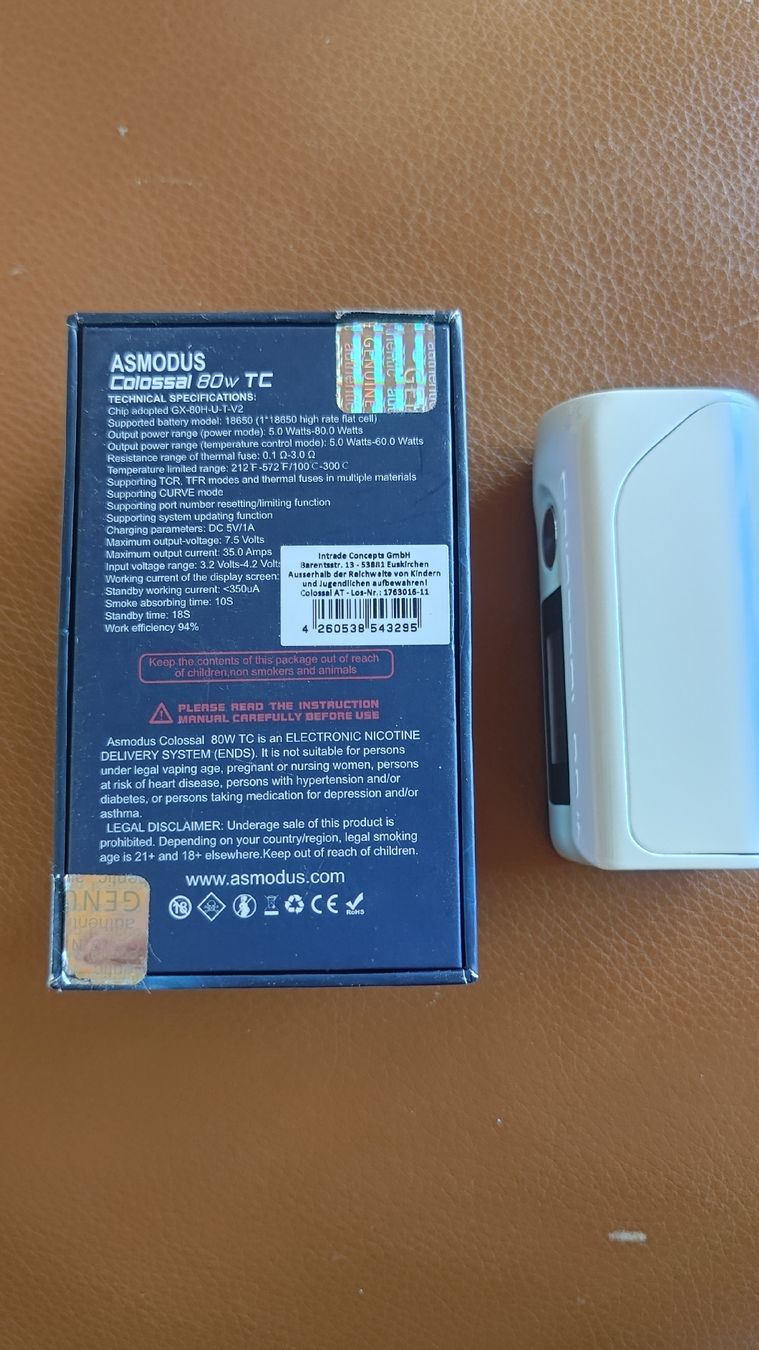 Altri Prodotti per fumatori: Asmodus iStick Rim Cubis – Usato da Illnau venduto da Sefan 3