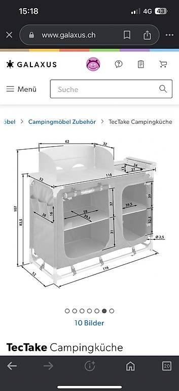 Komplettküchen: Campingküche TecTake – Gebraucht aus Thun von milbrena 4