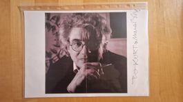 Mario Botta, Original Autogramm auf A4 Seite in s/w