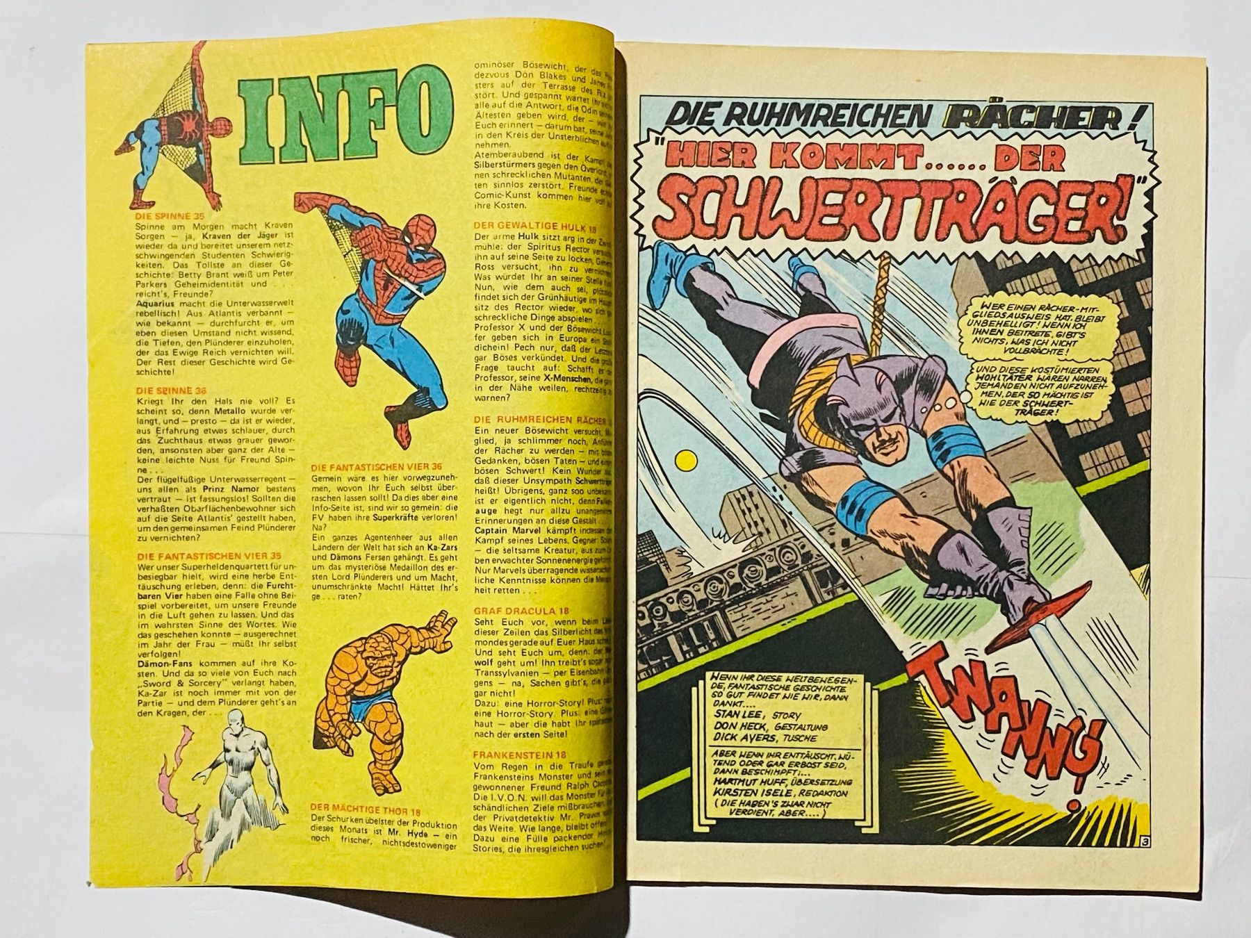 Comics: Die Ruhmreichen Rächer 18, Z1, Marvel Williams – Gebraucht aus Zuerich von SonderArt-Wertgut 2