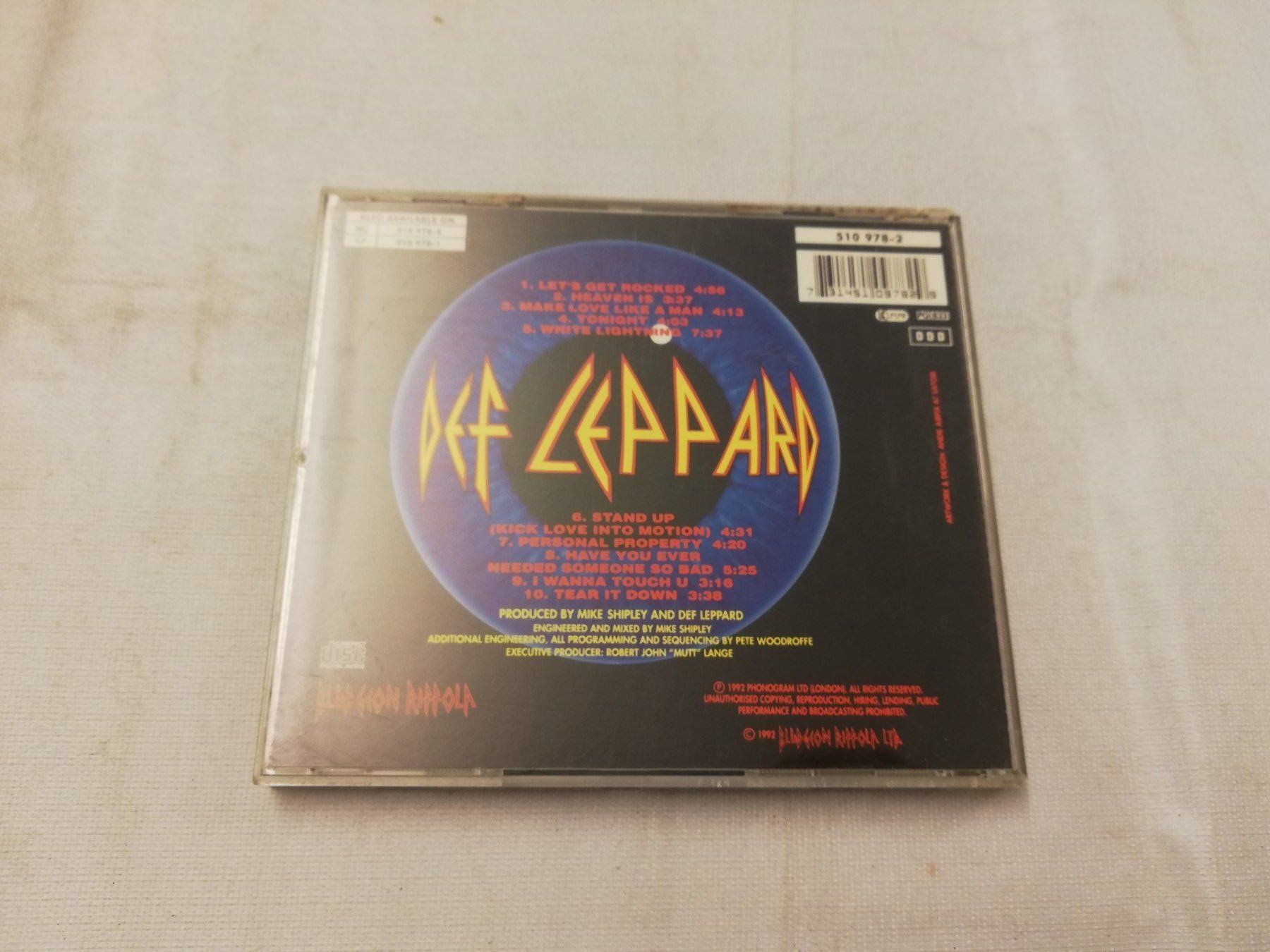 CD: DEF LEPPARD - ADRENALIZE – Usato da Bern venduto da Vinylsound.ch 1