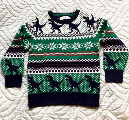 Knaben Dino Winterpullover in Gr. 110, 100% Baumwolle