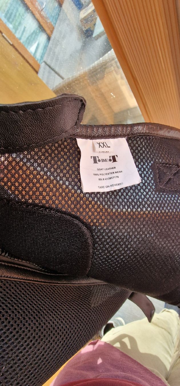 Stinchiere & Fasciature: Reit Chaps Marke T.de.T mit echtem Ziegenleder – Nuovo e nell'imballaggio originale da Dagmersellen venduto da Maligirl 3
